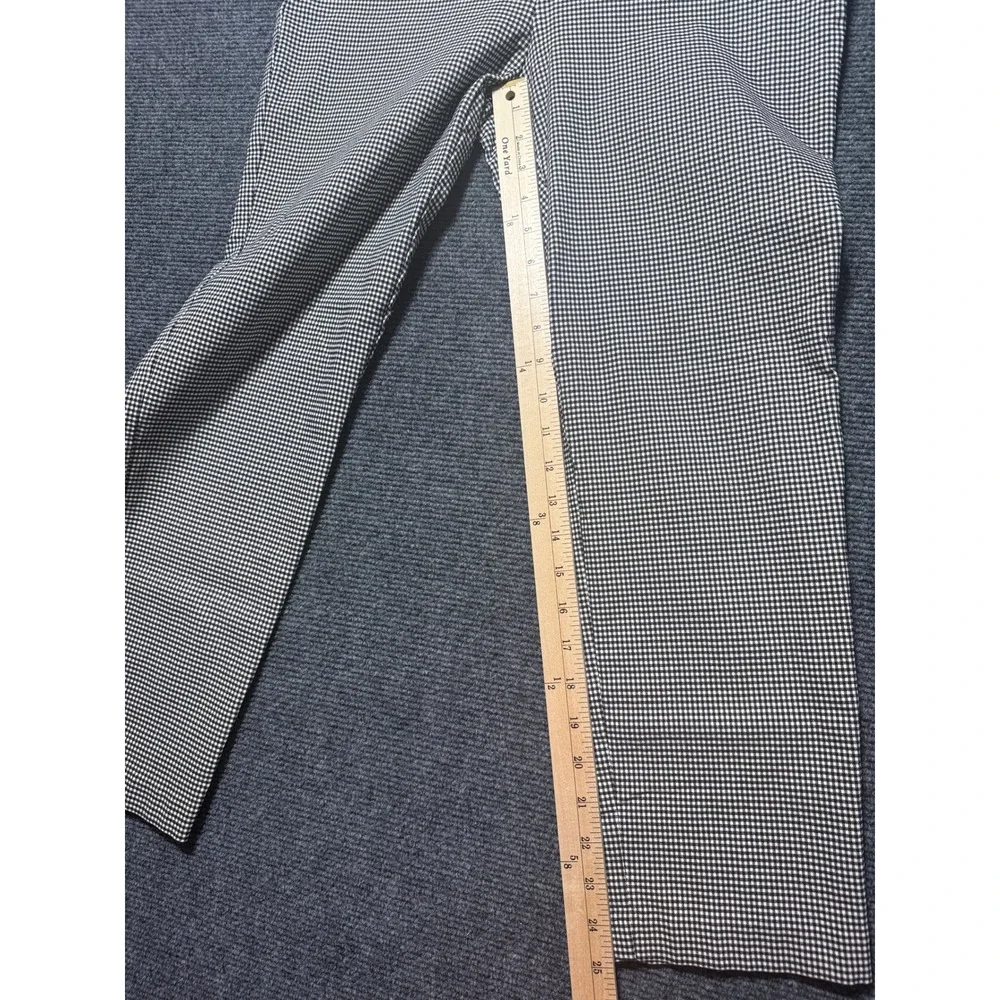 Rachel Zoe Dress Pants Womens 8 Black White Excellent Gingham Checked Stretch